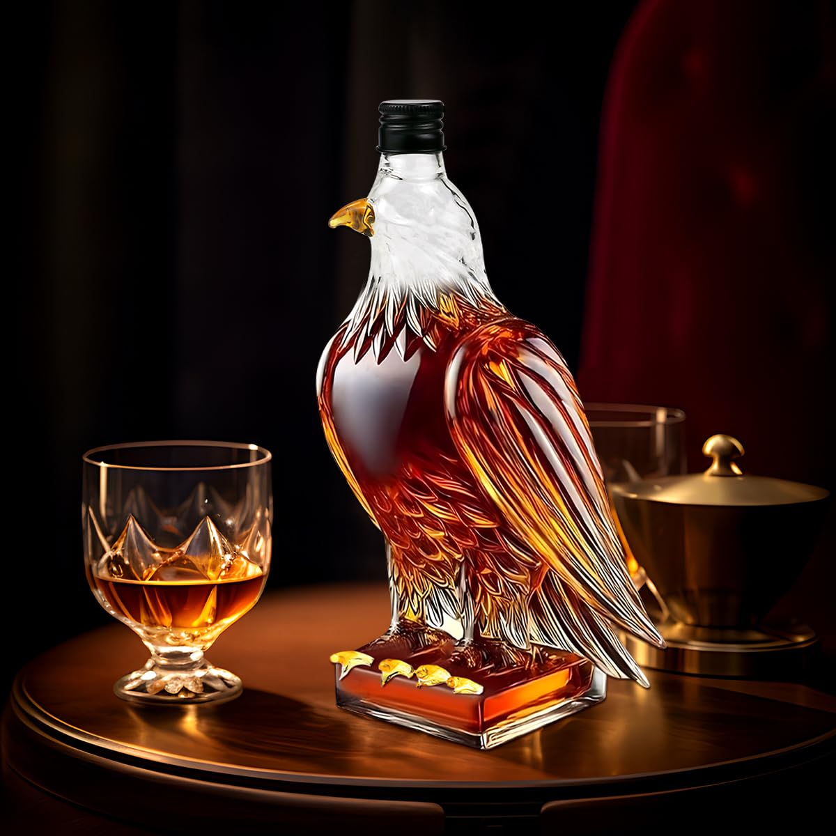 Jack Daniel's Eagle Decanter 空ボトル Doksvp For Jack Daniels Eagle Bottle Eagle Whiskey Decanter